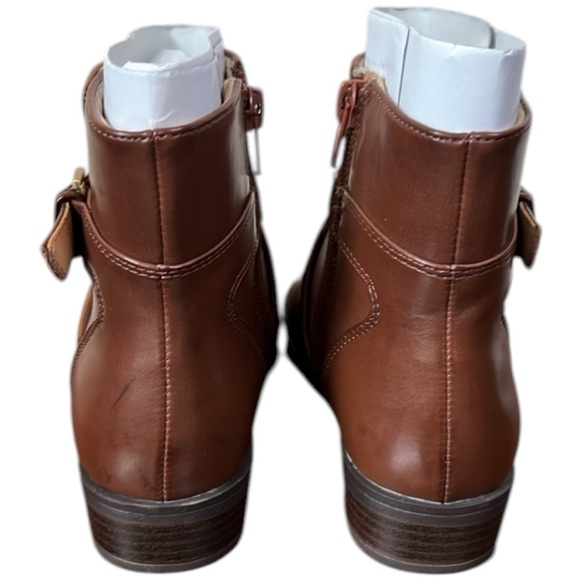 Rockport Vickey Belt Leather Cognac Bootie Size 5 - Picture 7 of 12